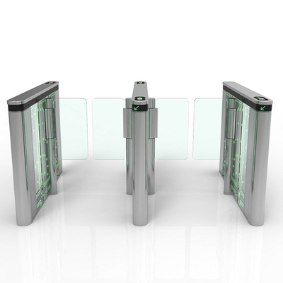 Optical Swing Barrier Turnstile Waist Height , Full Automatic Arm Gate System